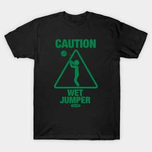 Caution Wet Jumper - Black/Green T-Shirt